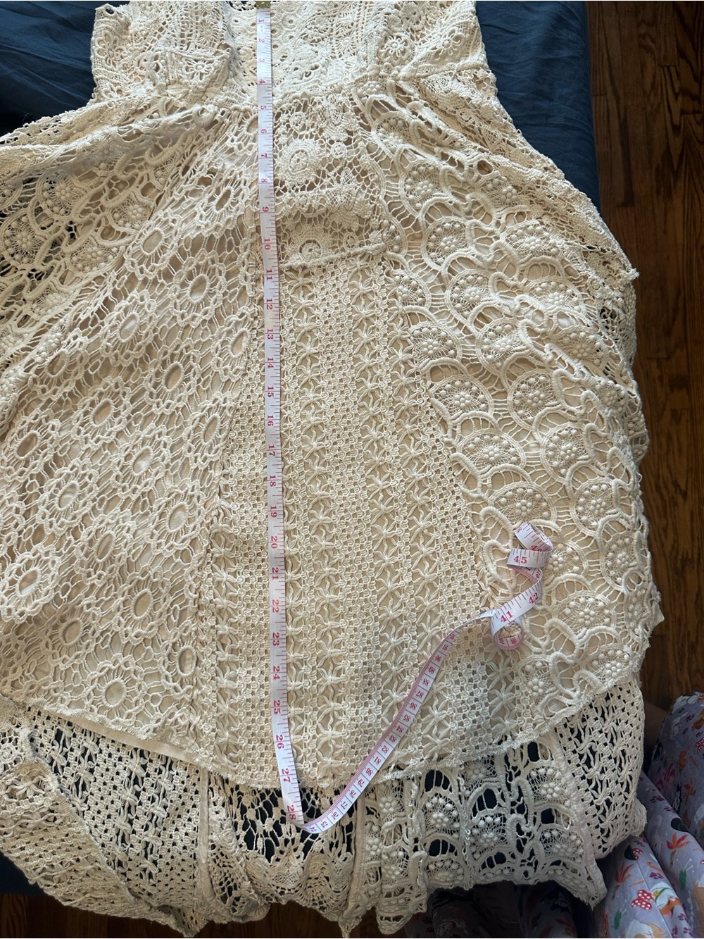 Free People Beige Crochet High-Low Dress - Picture 16 of 16
